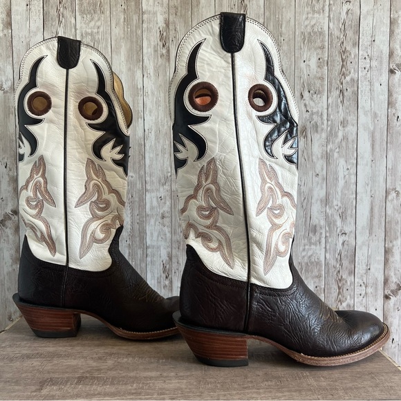 HONDO BOOTS MEN'S SPANISH SHOULDER WESTERN BOOTS 10.5 - Picture 1 of 15